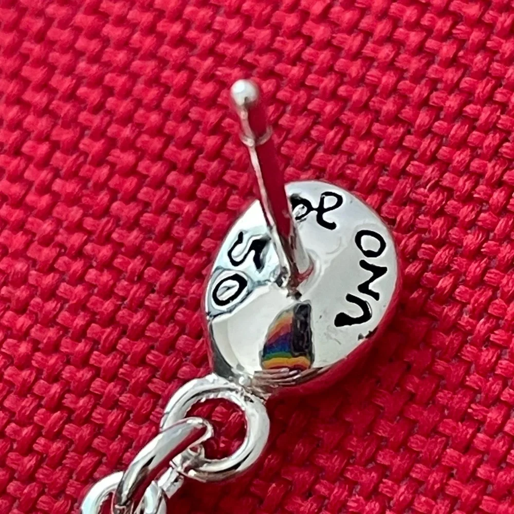 UNO de 50 earrings - One love - Silver plated